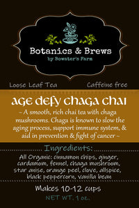 Age Defy Chaga Chai Loose Leaf Herbal Tea Blend