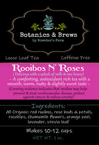 Rooibos N' Roses (loose leaf herbal tea blend)